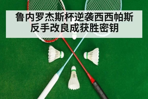 鲁内罗杰斯杯逆袭西西帕斯 反手改良成获胜密钥